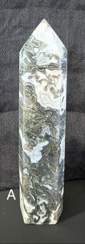 Moss Agate Large Towers