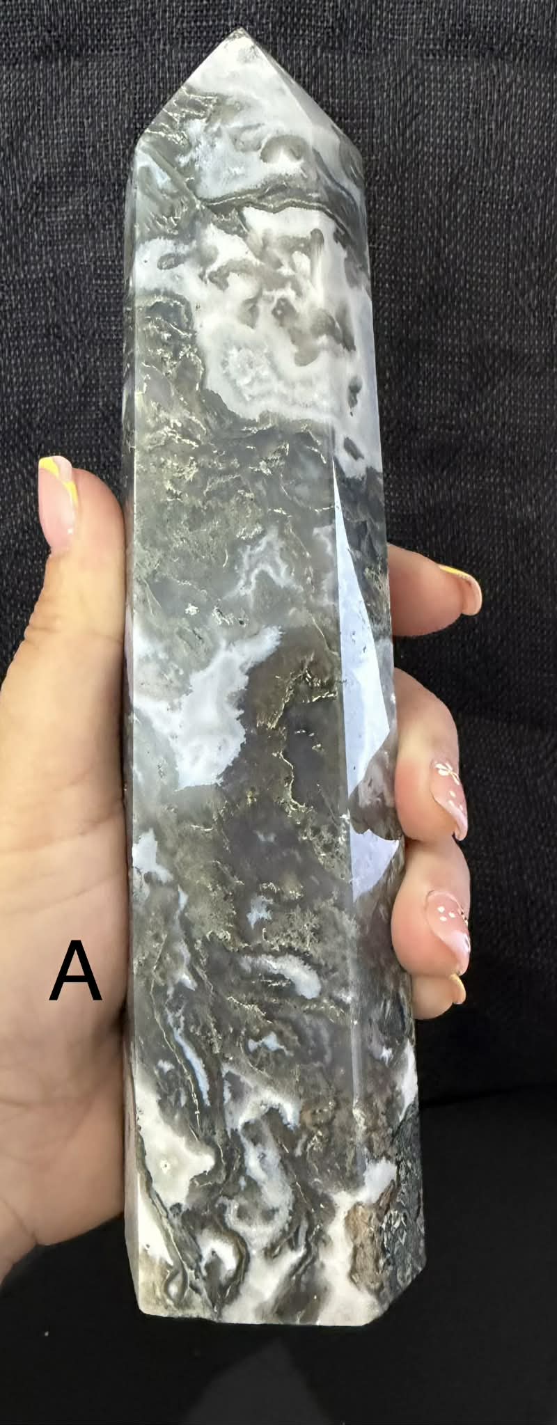 Moss Agate Large Towers