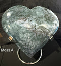 Moss Agate Heart