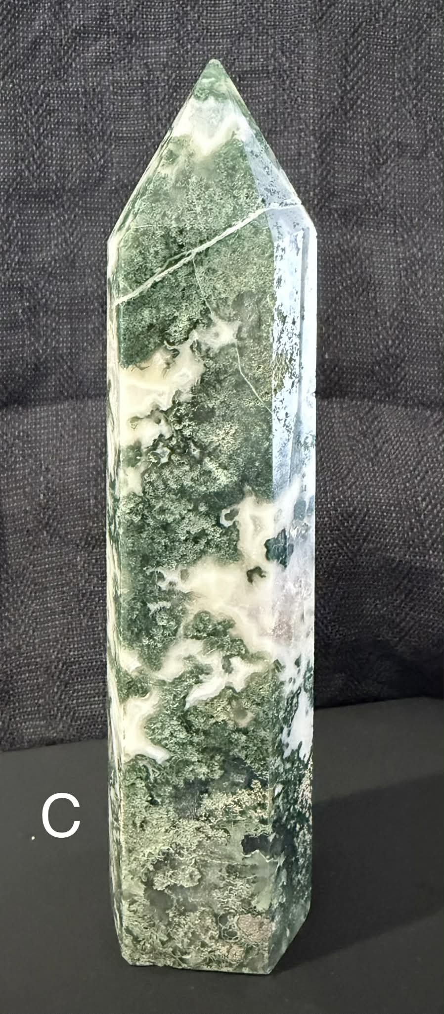 Moss Agate Large Towers