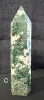 Moss Agate Large Towers