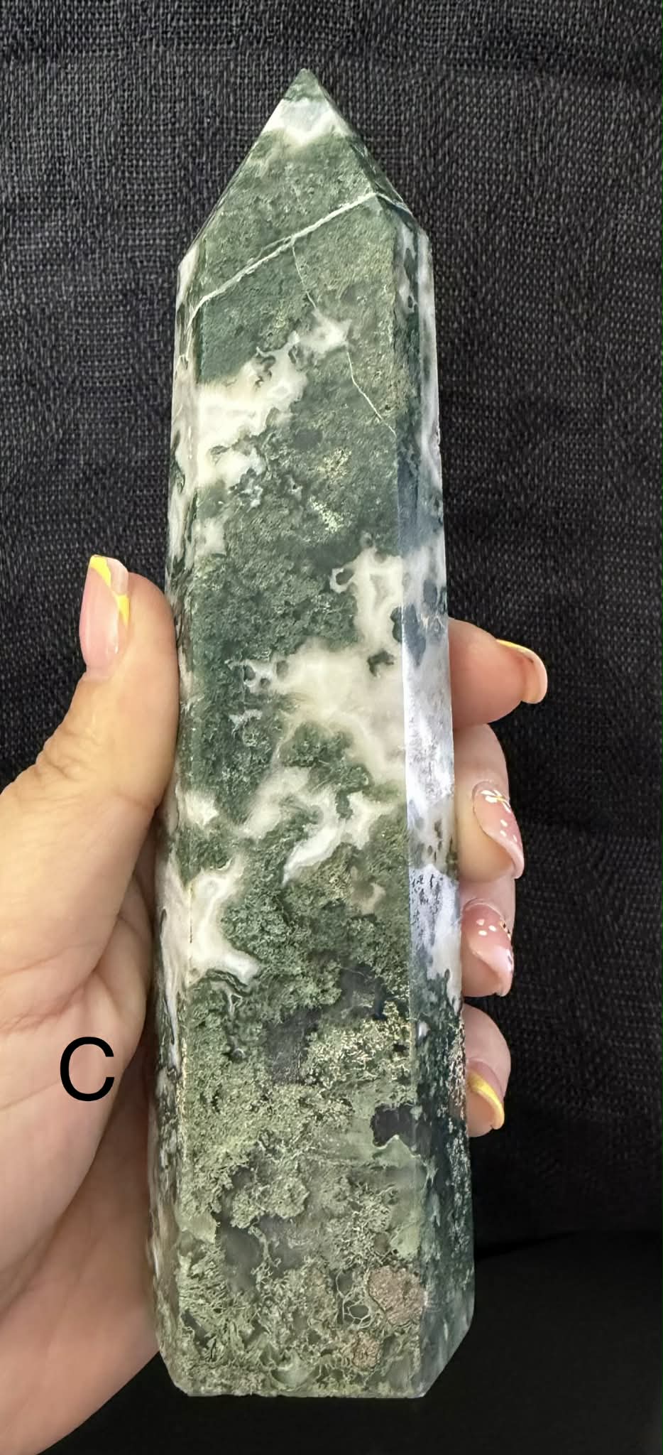 Moss Agate Large Towers