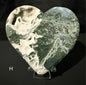 Moss Agate Heart