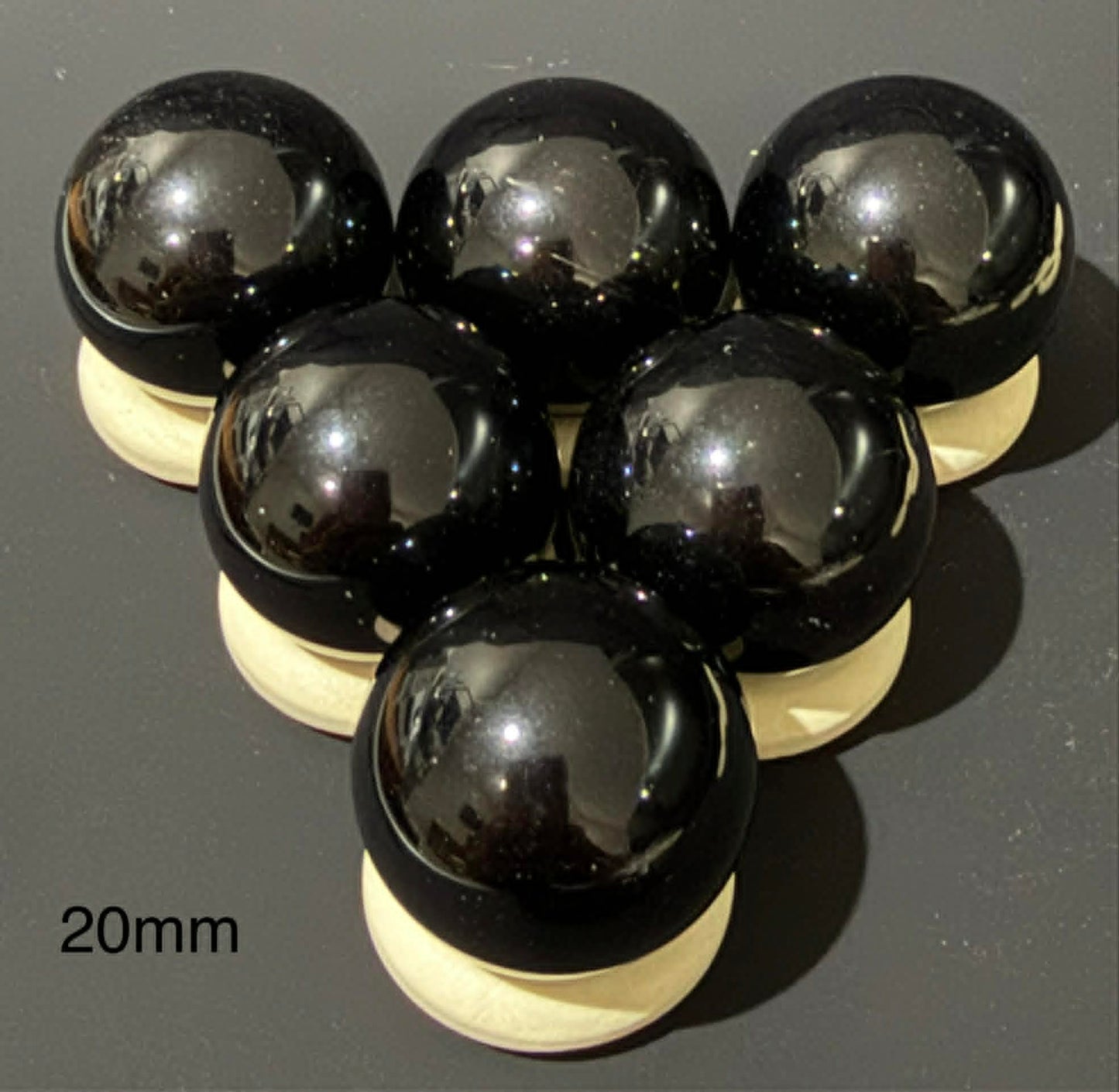 20mm Black Obsidian Spheres