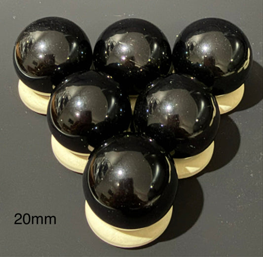 20mm Black Obsidian Spheres
