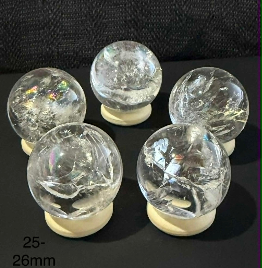 Rainbow Clear Quartz Sphere