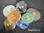 Crystal Palm Stones with Zodiac Symbols