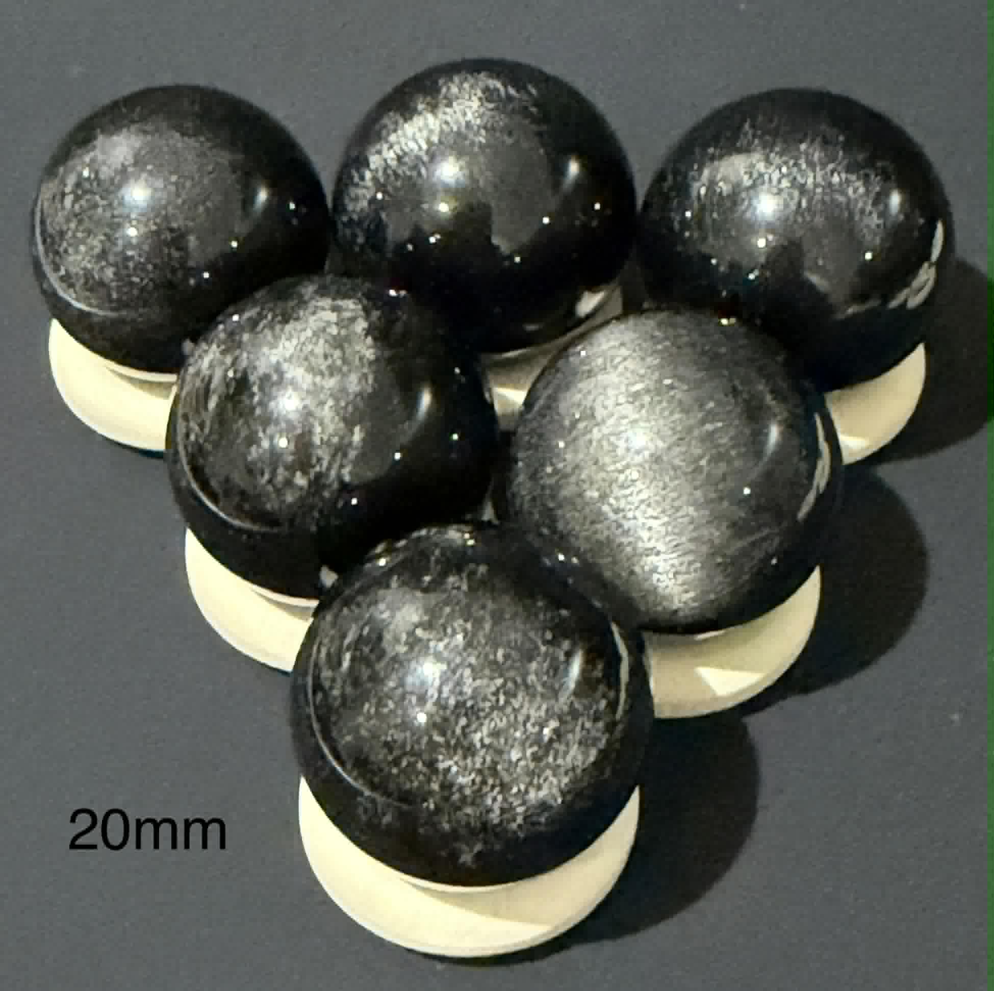 Silver Obsidian Sphere