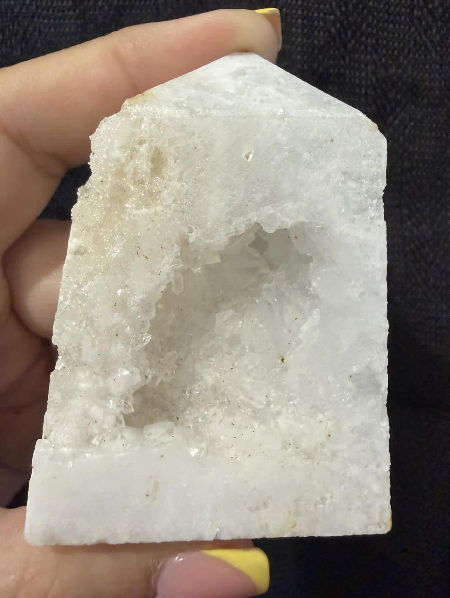 White Druzy Agate Tower
