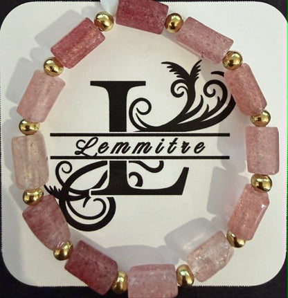 Strawberry Quartz Bracelet