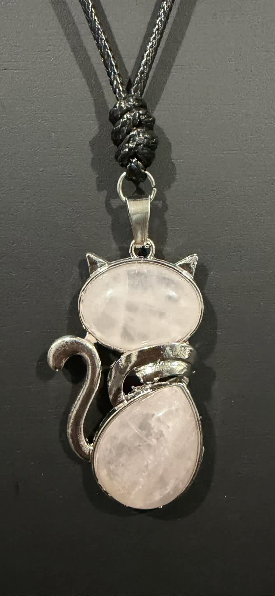 Crystal Cat Necklaces