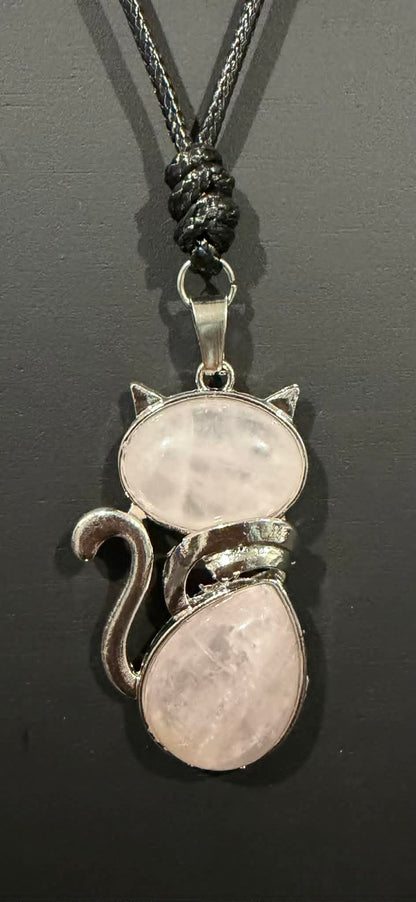 Crystal Cat Necklaces