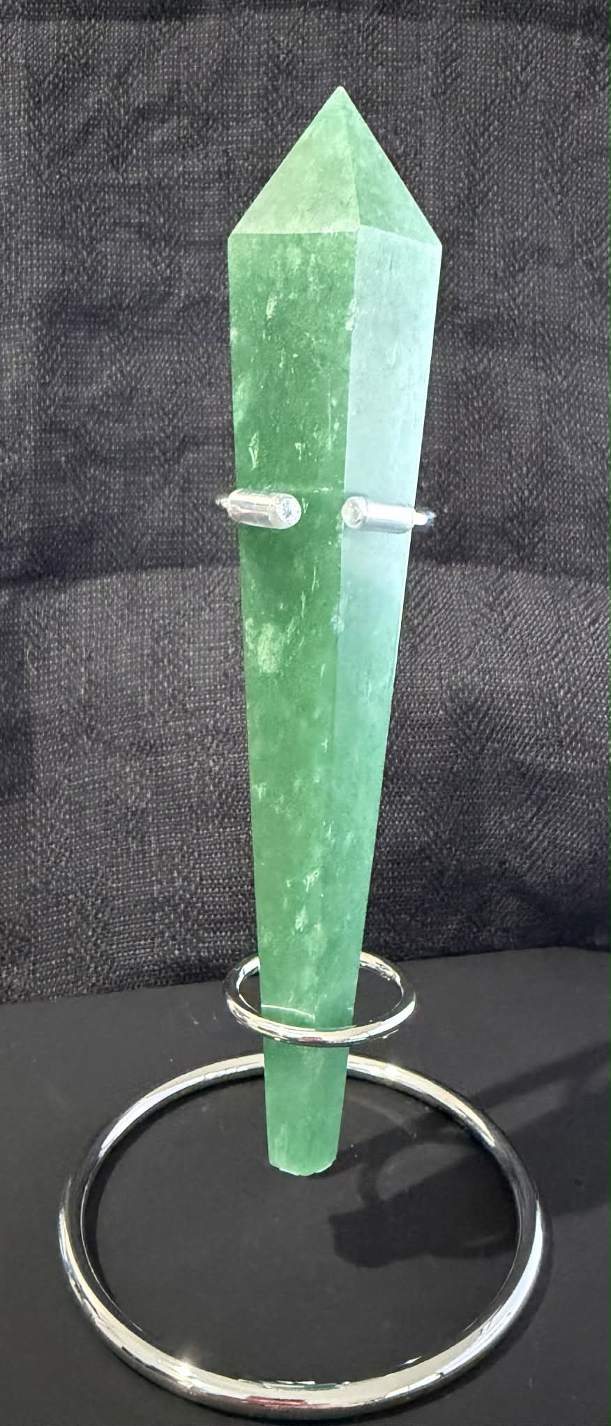 Green Aventurine Wand with Stand