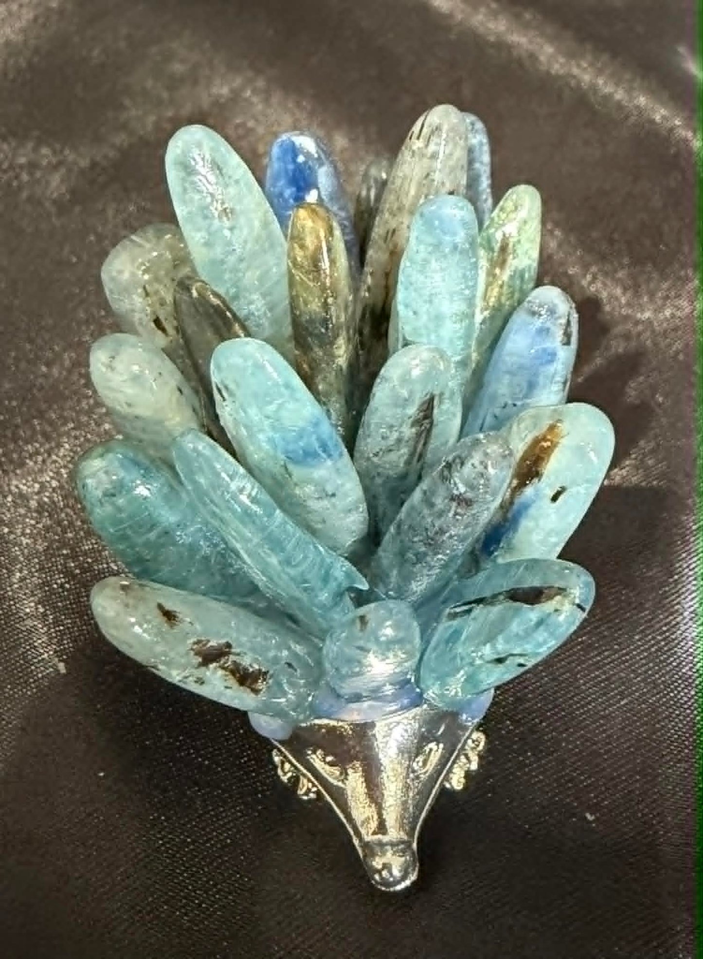 Crystal Chip Hedgehog Figurine