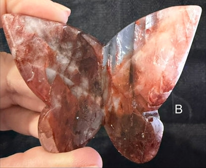 3D Crystal Butterfly Carving