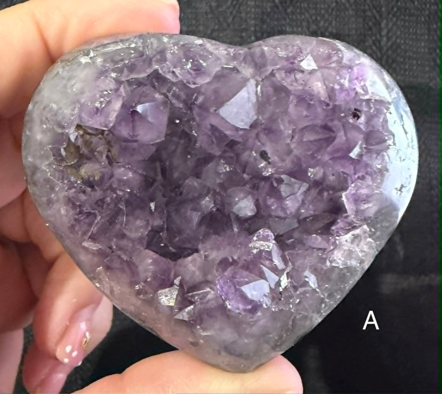Amethyst Geode Heart