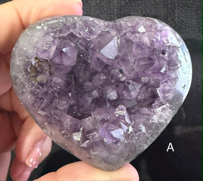 Amethyst Geode Heart