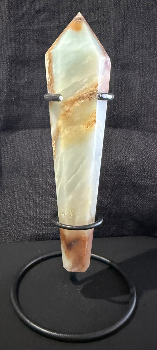 Caribbean Calcite Wand with Stand