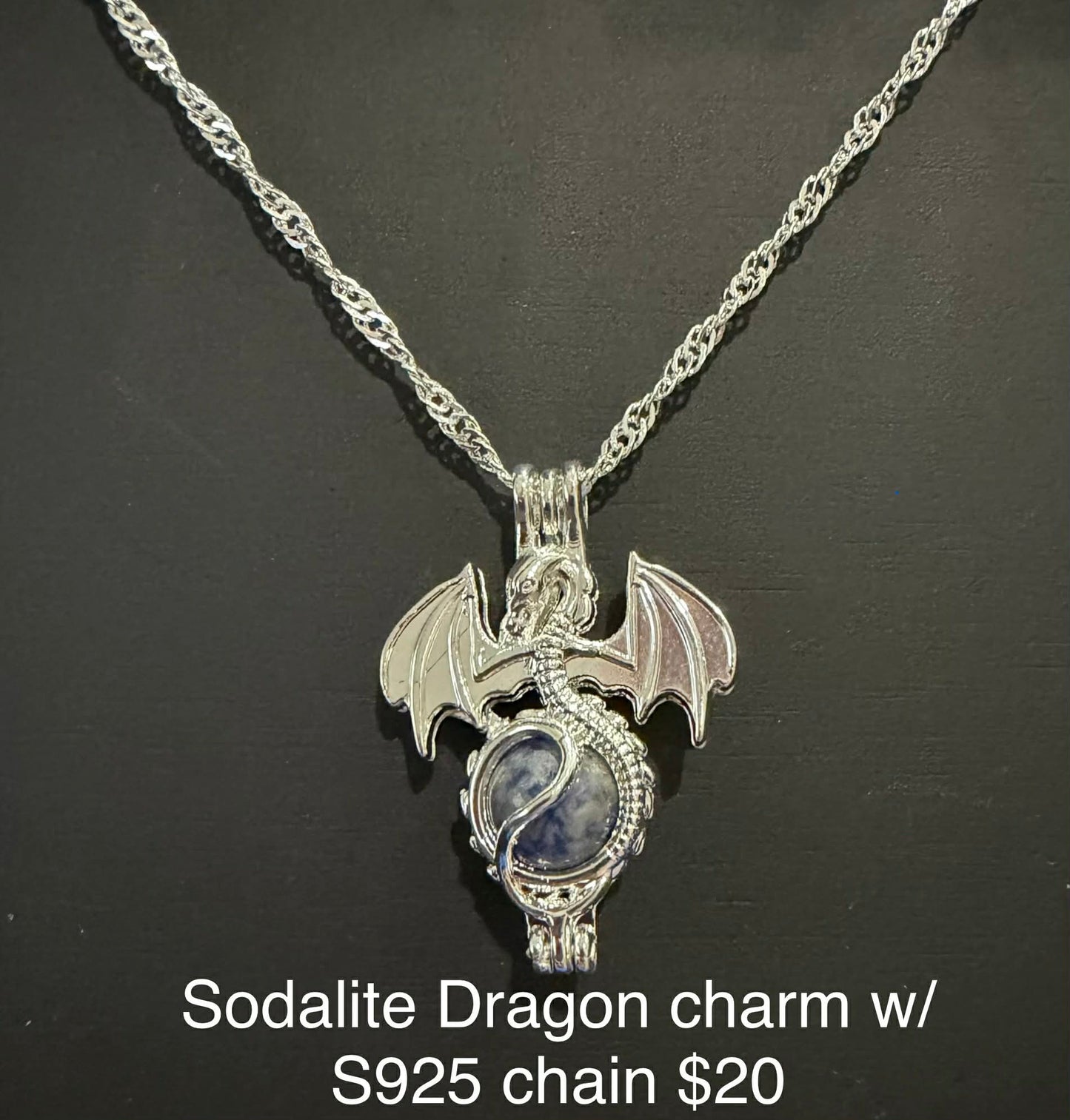 Dragon Charm S925 Necklace