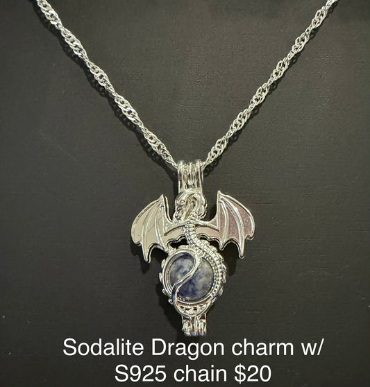 Dragon Charm S925 Necklace