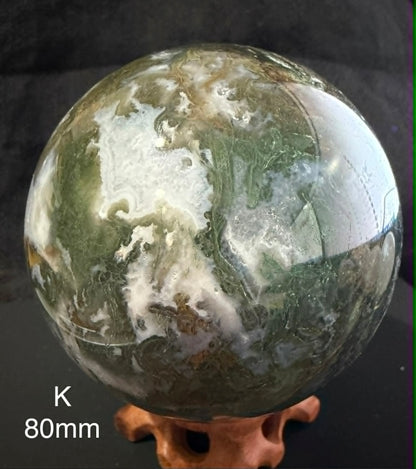Moss Agate Spheres