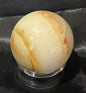 White and Orange Carnelian Sphere