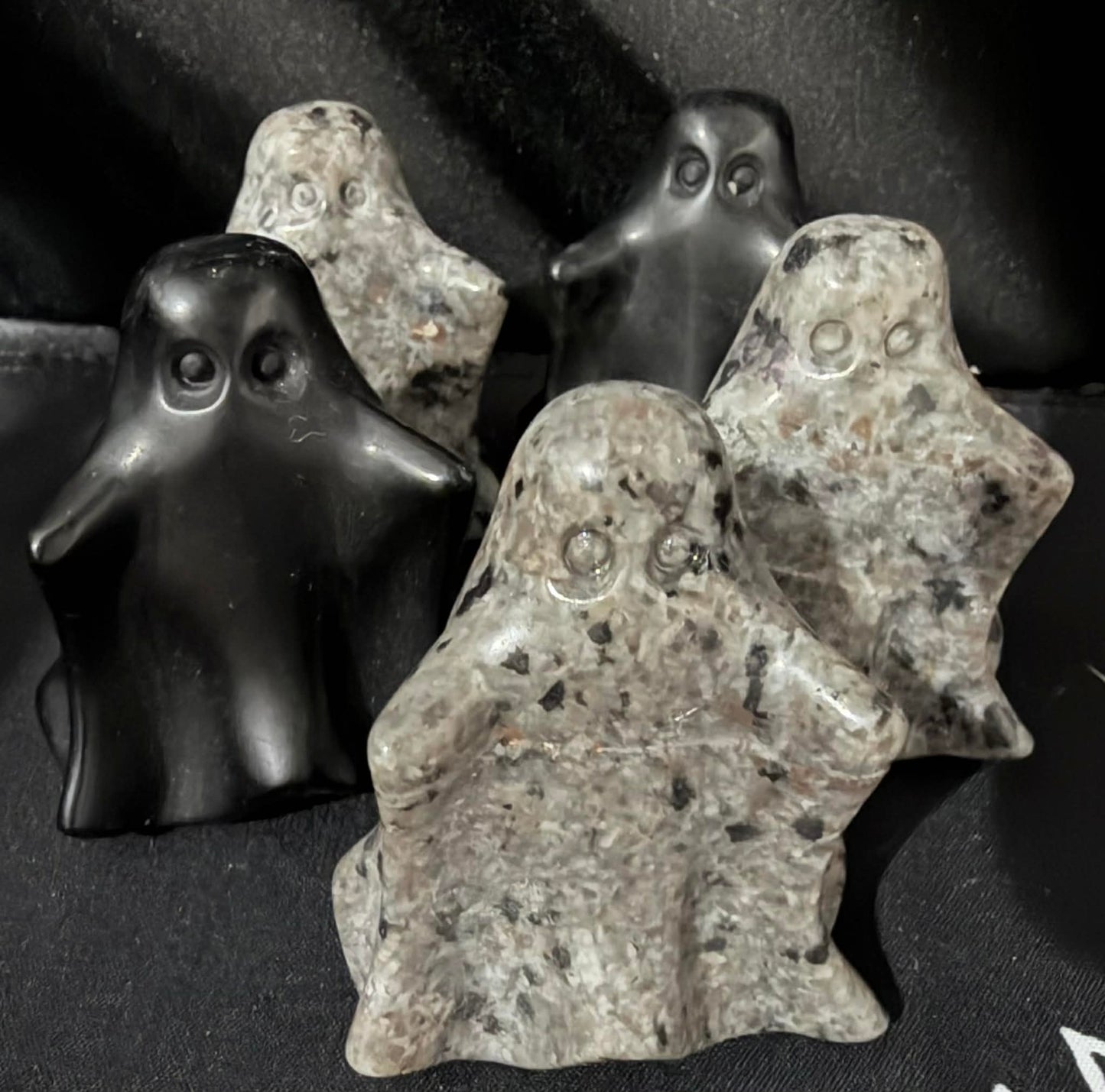 Obsidian &amp; Yooperlite Ghost Carving