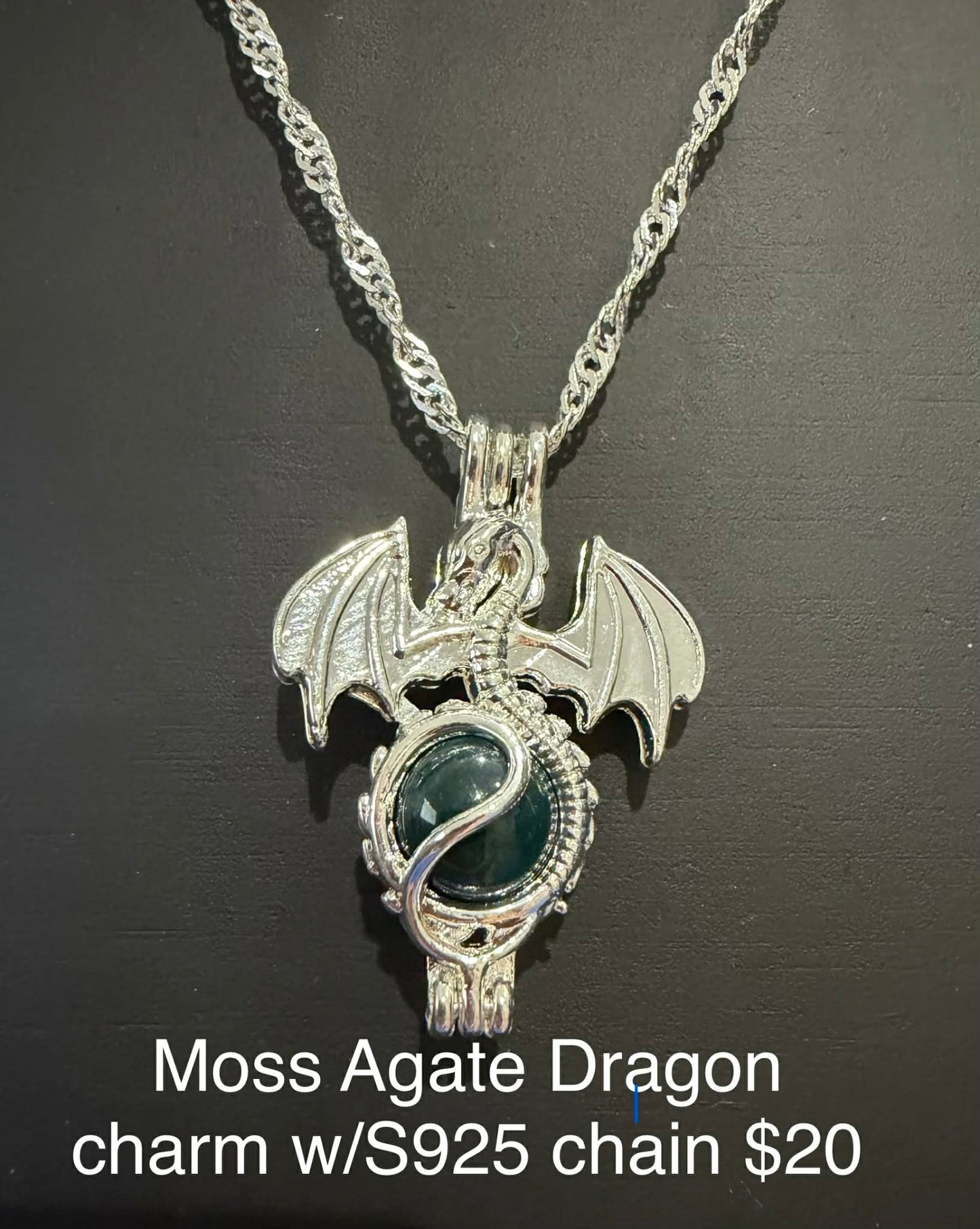 Dragon Charm S925 Necklace