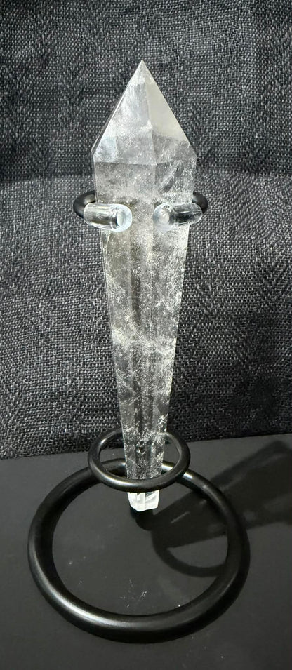 Clear Quartz Wand with Stand