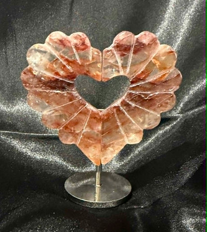 Crystal Hearts on Stand
