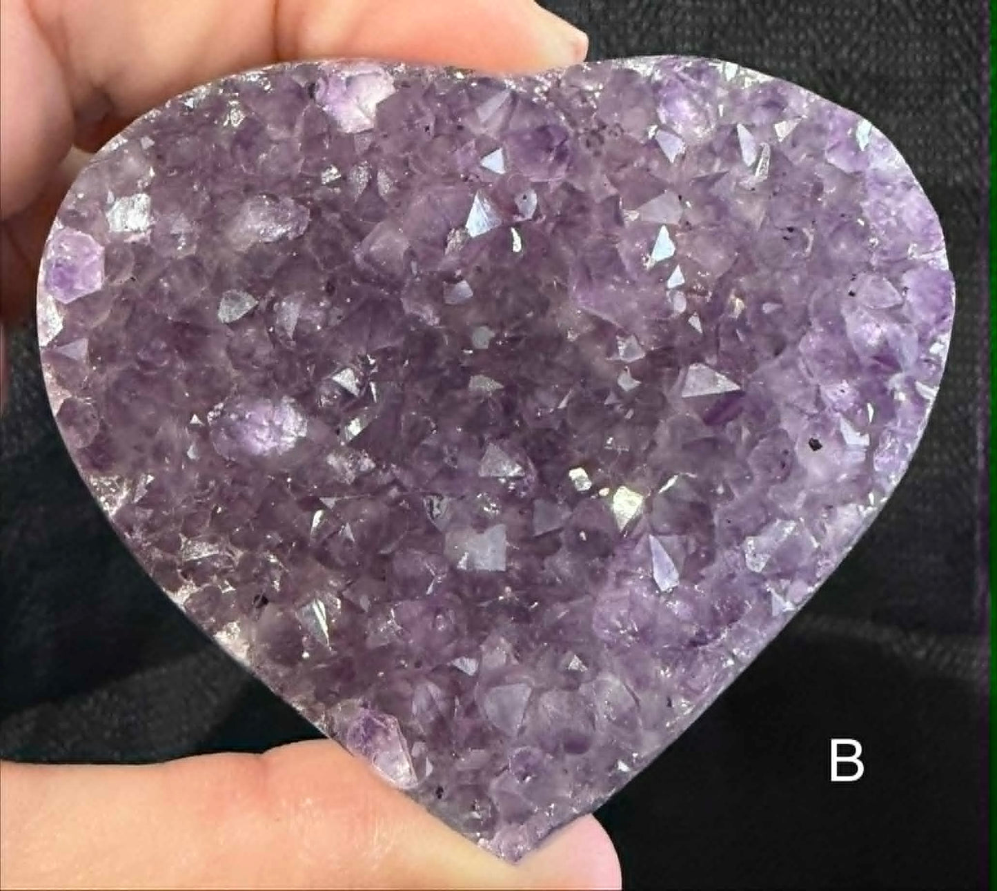 Amethyst Geode Heart