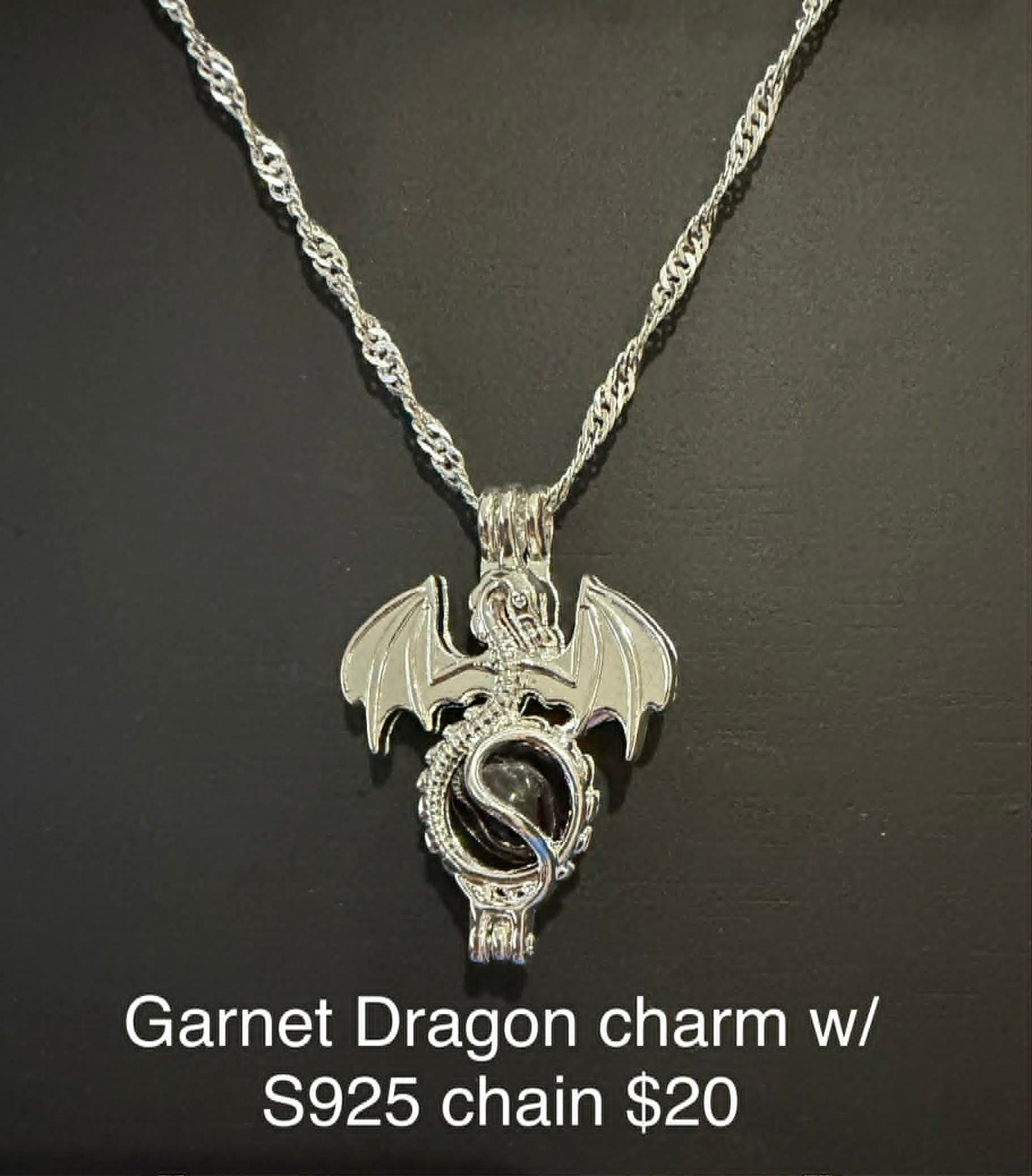 Dragon Charm S925 Necklace