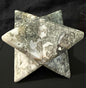 Moss Agate Merkaba Carving