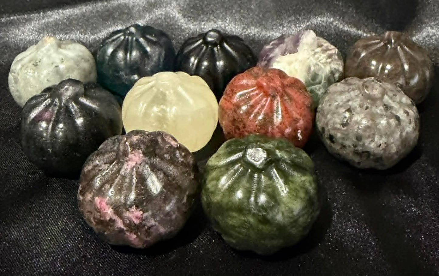 Mini Crystal Pumpkin Carvings