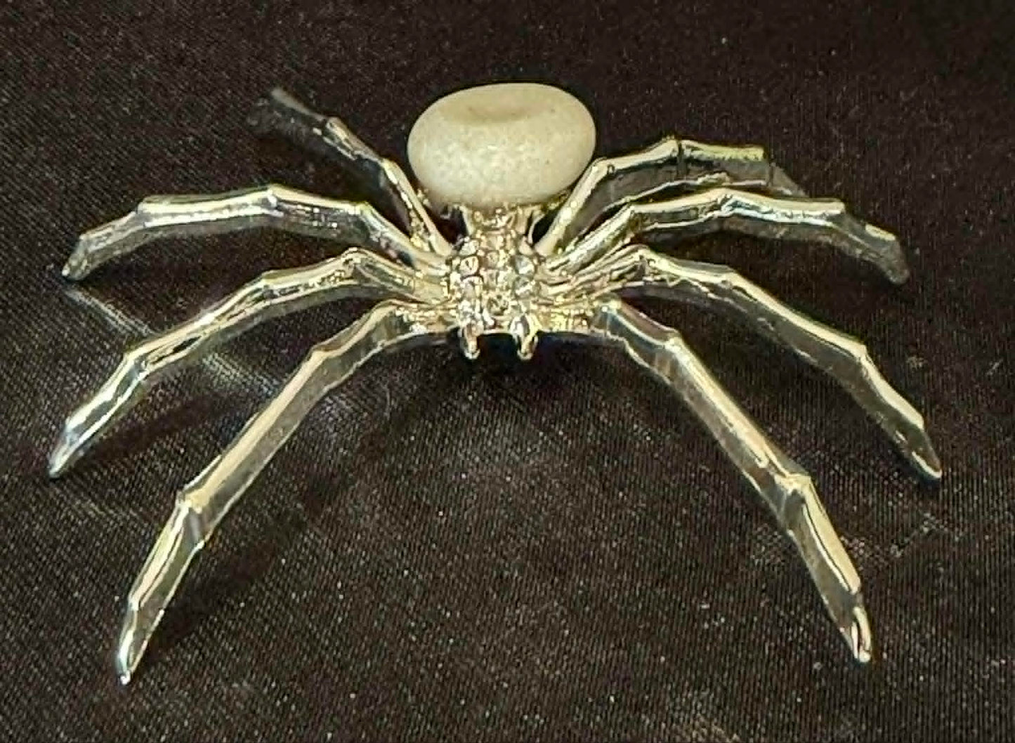 Metal & Crystal Spider