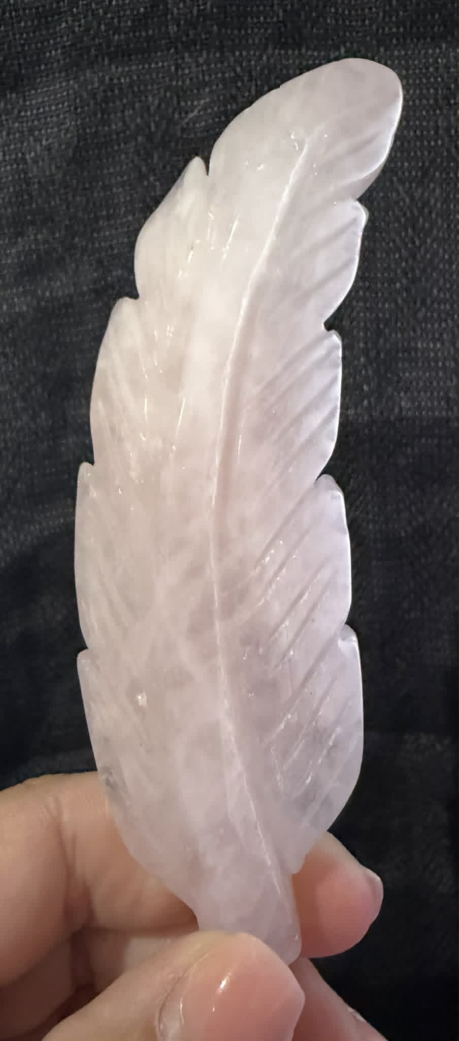 Rose Quartz Feather
