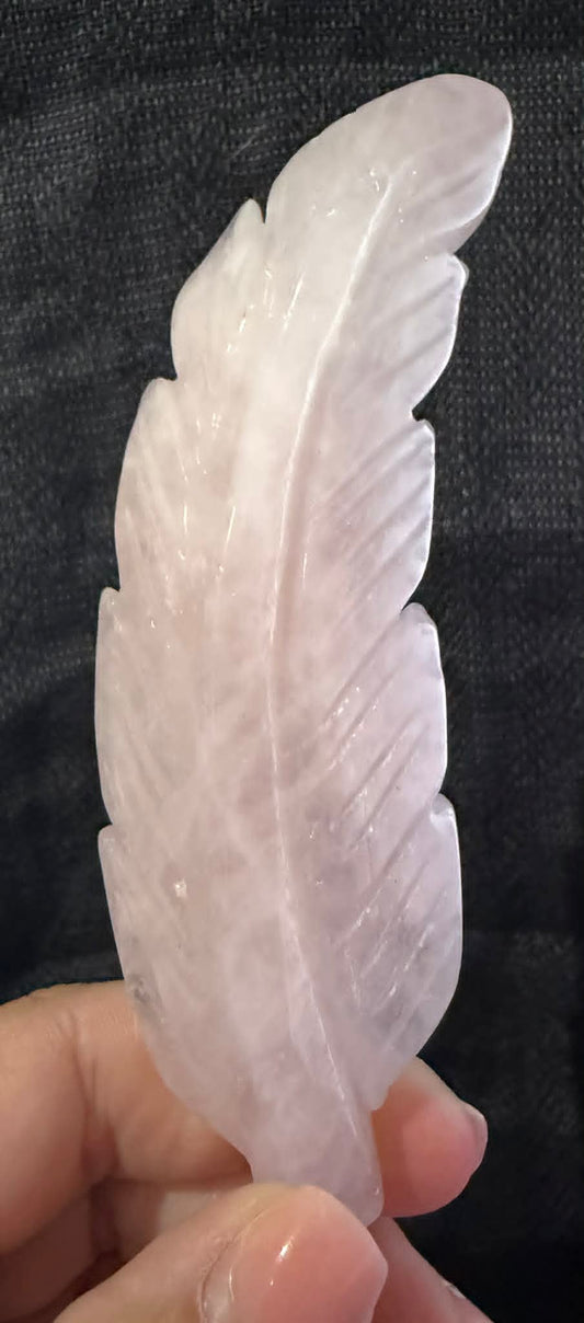 Rose Quartz Feather