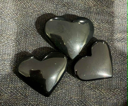 Black Obsidian Hearts