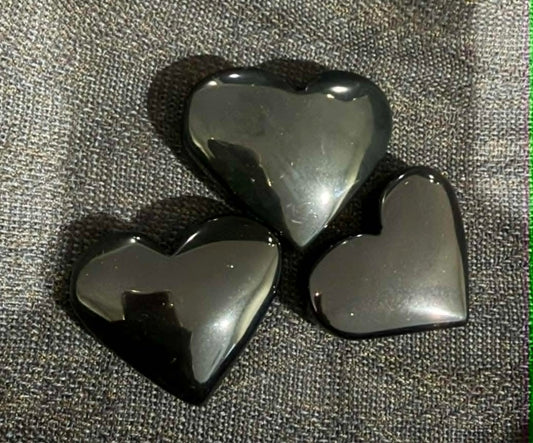 Black Obsidian Hearts