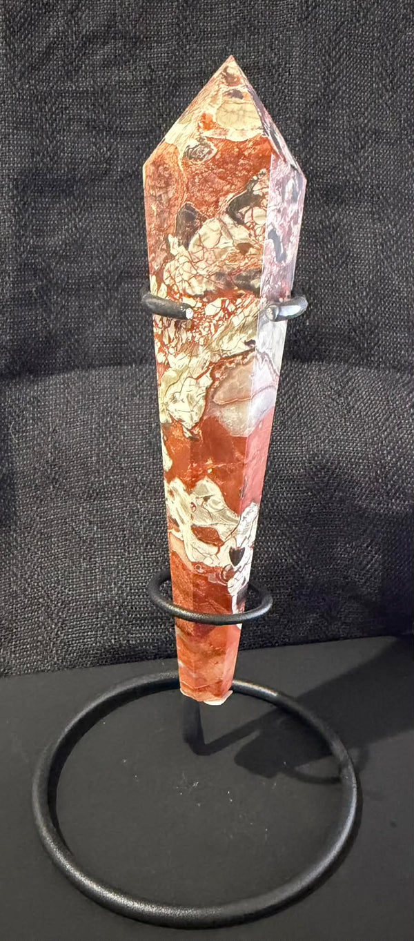 Mexican Agate Wand with Stand