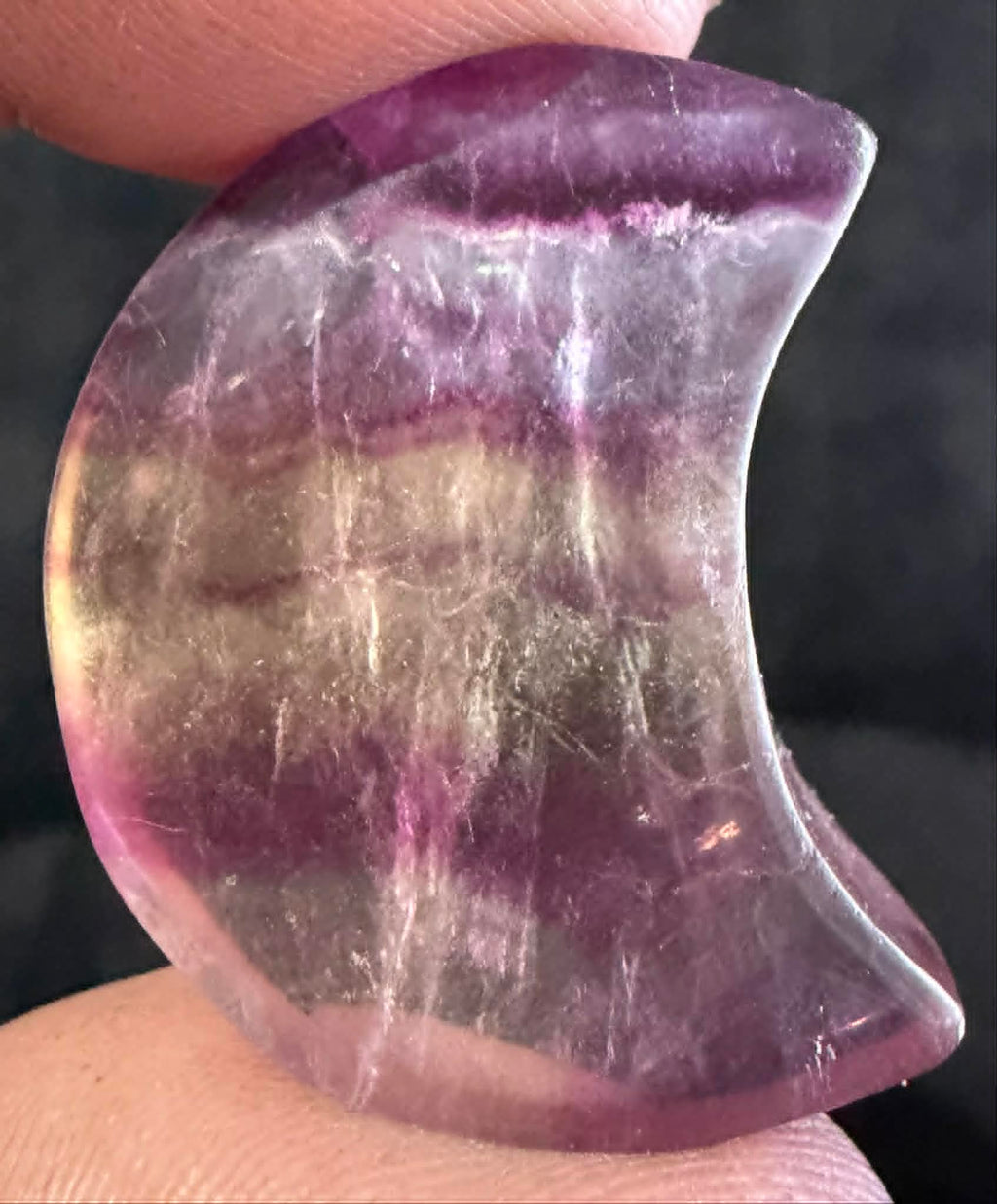 Medium Fluorite Moon Carvings