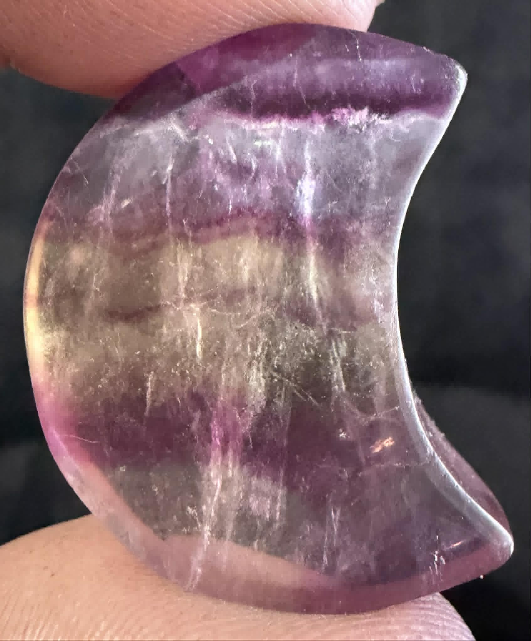 Medium Fluorite Moon Carvings