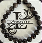Silver Obsidian Crystal Bracelet