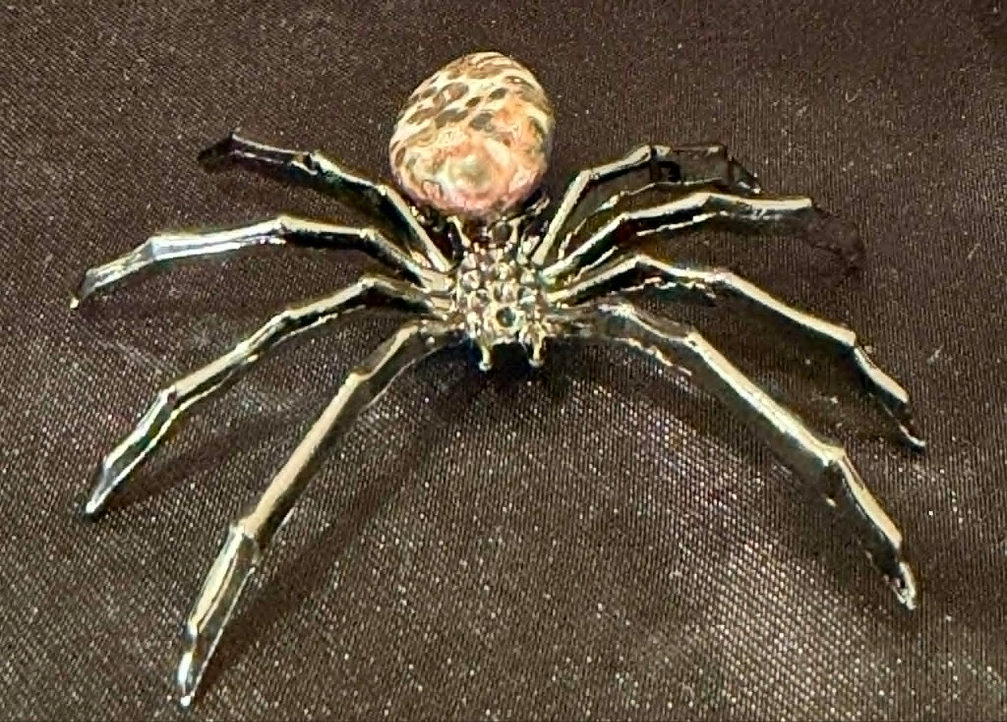 Metal & Crystal Spider