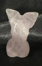 Rose Quartz Lady Body with Angel Wings Carving