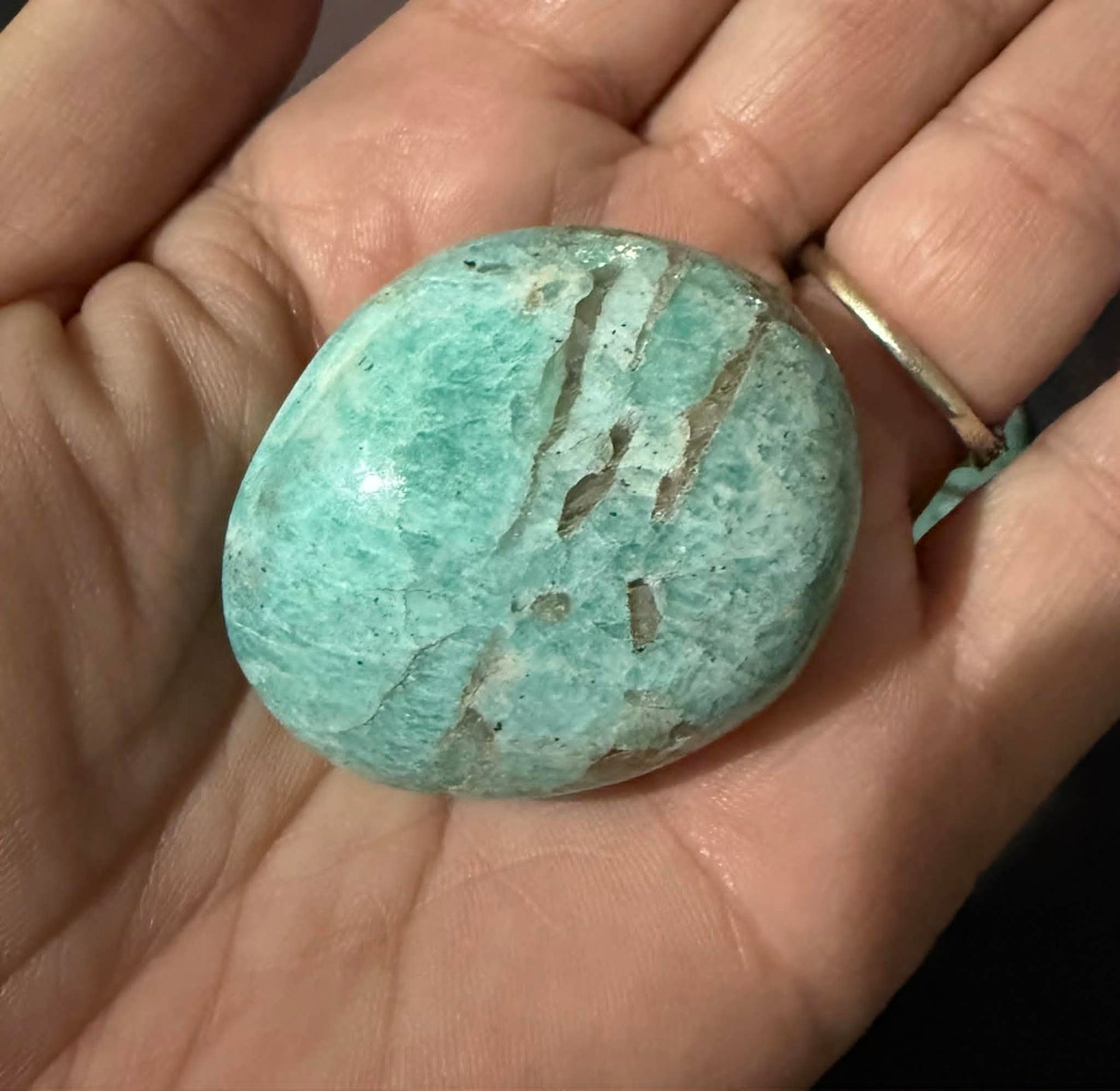 Amazonite Palm Stones