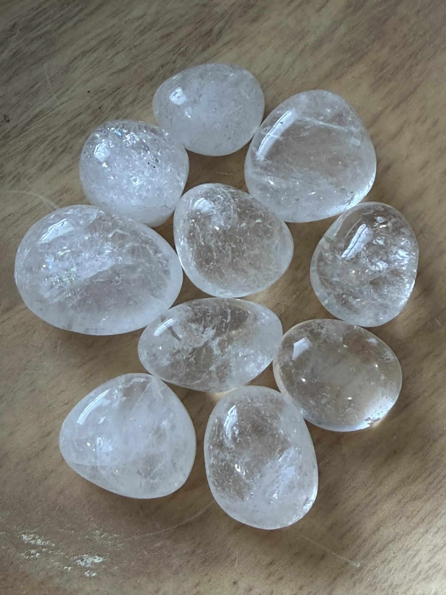 Clear Quartz Tumbles