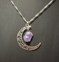 Amethyst Moon Necklace