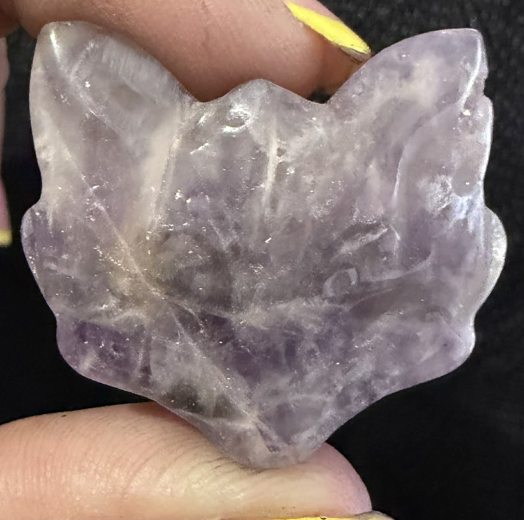 Crystal Fox Face Carving