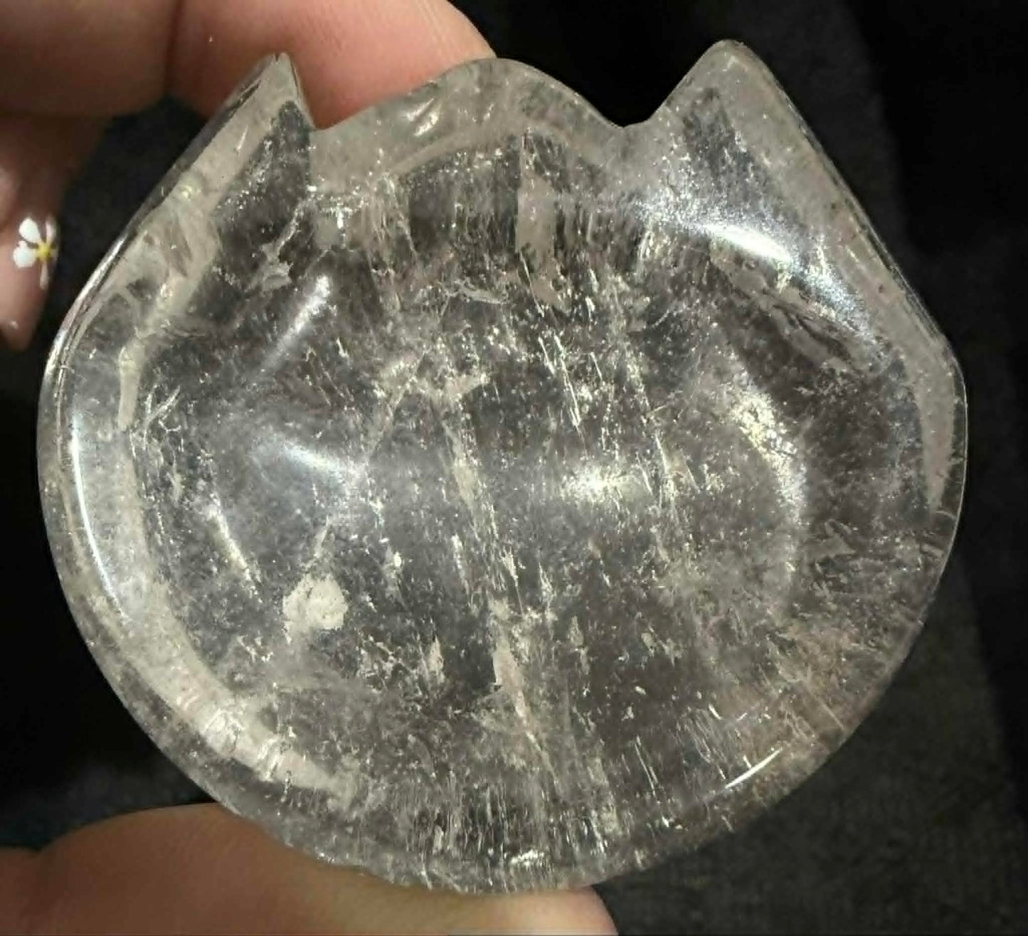 Clear Quartz Bowl / Sphere Holder